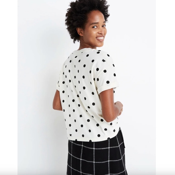 Madewell Easy Crop Pocket Tee in Cat Person - Picture 2 of 8